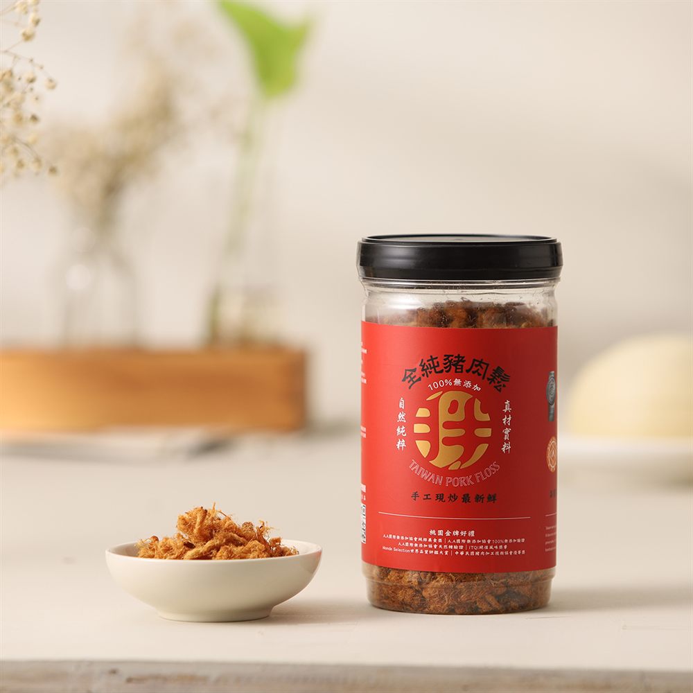 胖子肉鬆全純豬肉鬆禮罐組——100%無添加、自然純粹的手工現炒肉鬆